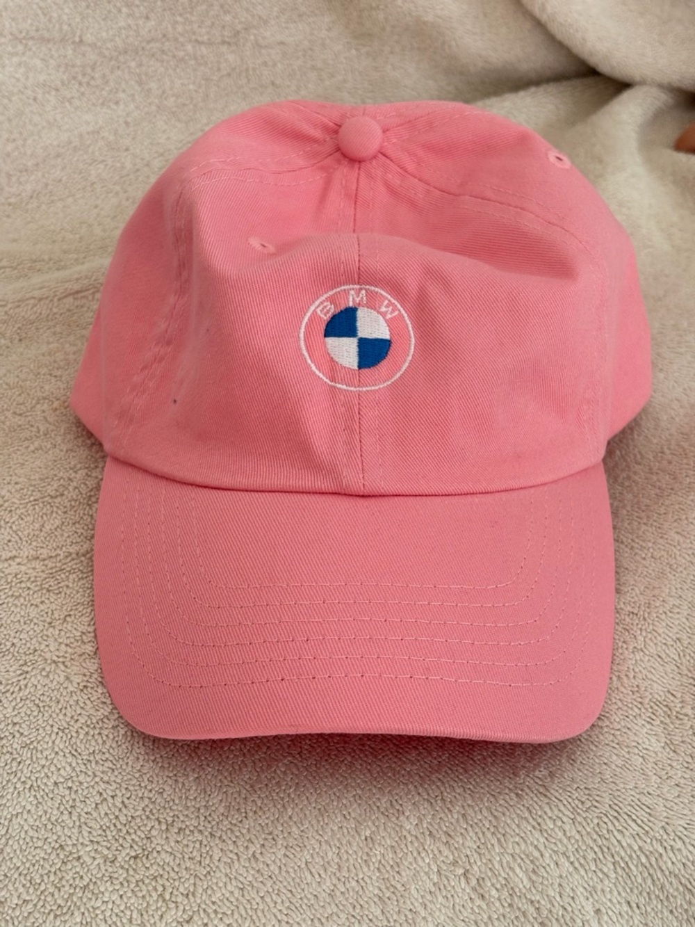 BMW Kids Pink Logo Baseball Hat